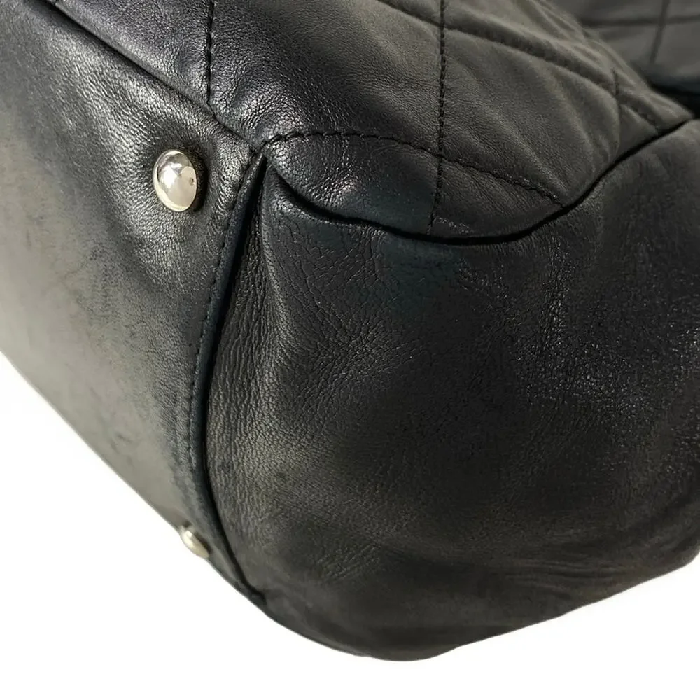 Chanel Matelasse Shoulder Bag Lambskin Fur
